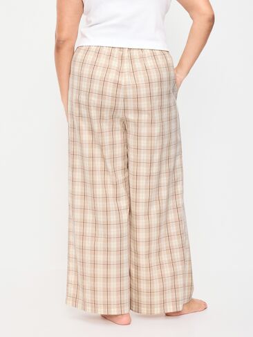 Old Navy Poplin Pajama Pant - Neutral Plaid in Kuwait
