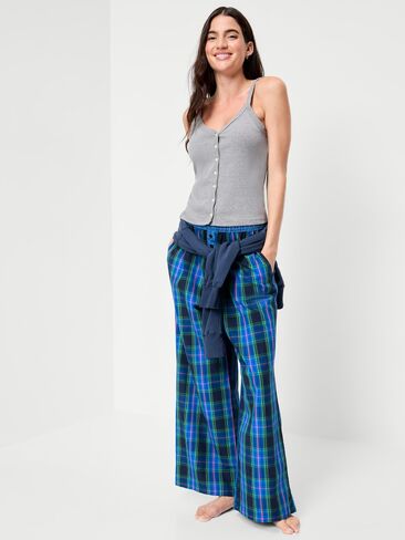 Old Navy Poplin Pajama Pant - Blue Plaid in Kuwait