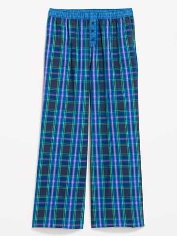 Old Navy Poplin Pajama Pant - Blue Plaid in Kuwait