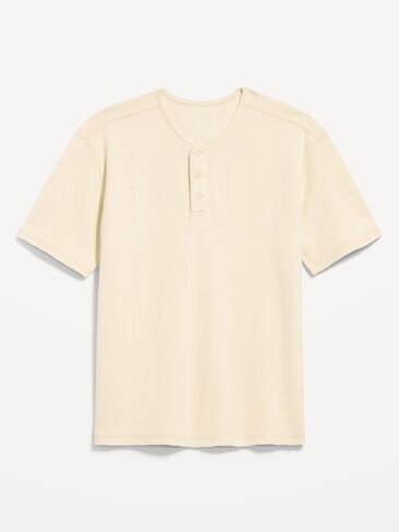 Old Navy Heavyweight Henley T-Shirt - Butter Cream in Kuwait