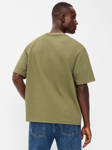 Old Navy Loose Short-Sleeve Textured Waffle T-Shirt - Dill Caper Green in Kuwait