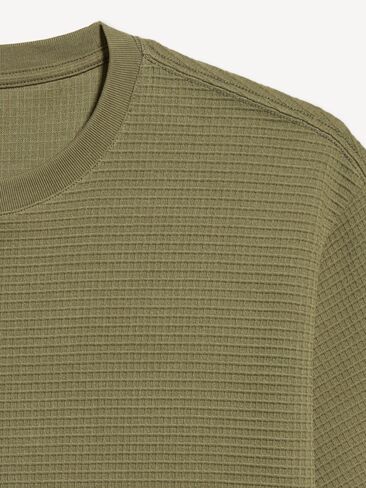 Old Navy Loose Short-Sleeve Textured Waffle T-Shirt - Dill Caper Green in Kuwait