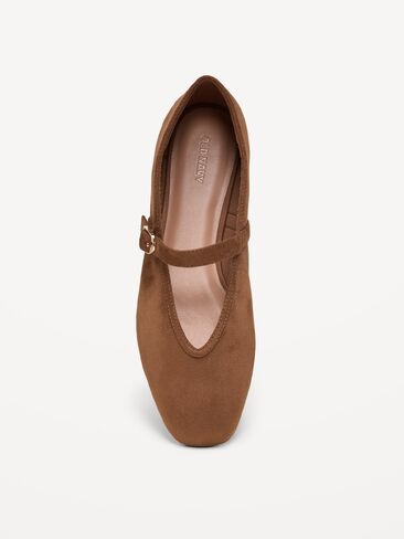 Old Navy Mary Jane Ballet Flats for Women - Chestnut in Kuwait