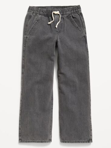Old Navy Wow Pull-On Baggy Jeans for Boys - Washed Black in Kuwait