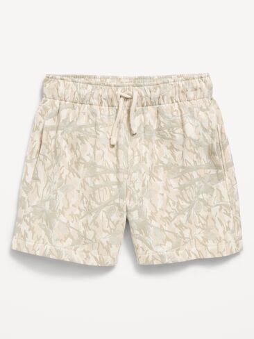 Old Navy Favorite Fleece Below Knee Jogger Shorts for Boys - Khaki Camouflage in Kuwait