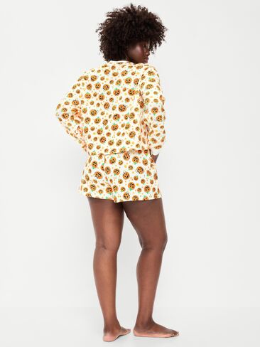 Old Navy Halloween Pajama T-Shirt and Shorts Set for Women - Pumpkins in Kuwait