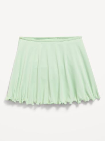 Old Navy High-Waisted StudioSmooth Ruffled Skort for Girls - Soft Aloe in Kuwait