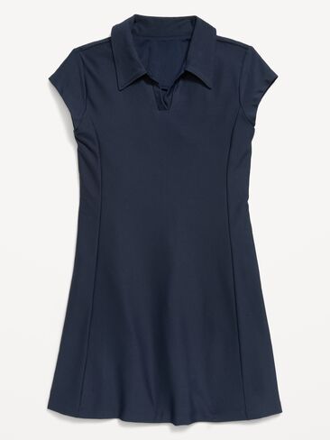 Old Navy PowerSoft Collared Athletic Dress for Girls - In the Navy in Kuwait