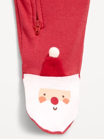 Old Navy 2-Way-Zip Sleep & Play Footed One-Piece for Baby - Christmastime in Kuwait