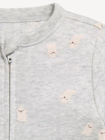 Old Navy 2-Way-Zip Sleep & Play Footed One-Piece for Baby - Gray Ghost in Kuwait