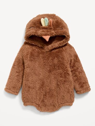 Old Navy Long-Sleeve Critter Fleece Hooded One-Piece Romper for Baby - Turkey in Kuwait