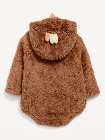 Old Navy Long-Sleeve Critter Fleece Hooded One-Piece Romper for Baby - Turkey in Kuwait