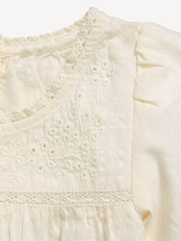 بلوزة Old Navy بأكمام قصيرة ومزينة بالدانتيل للفتيات الصغيرات - Creme De La Creme in Kuwait