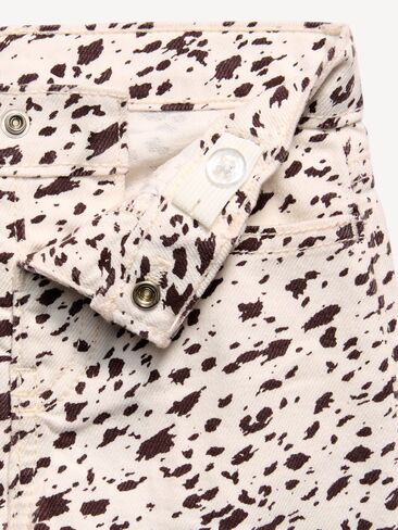 Old Navy Printed Super Baggy Wide-Leg Jeans for Toddler Girls - Animal Print in Kuwait