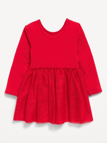 Old Navy Long-Sleeve Holiday Tutu Dress for Toddler Girls - Mrs Claus in Kuwait