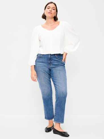 Old Navy High-Waisted OG Straight Ankle Jeans - Flossie Ann in Kuwait