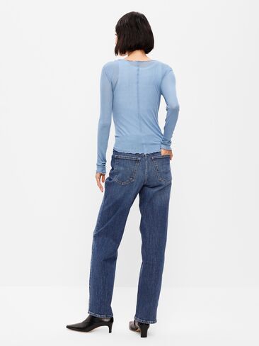 بنطال جينز فضفاض عالي الخصر من Old Navy - إيما لو in Kuwait