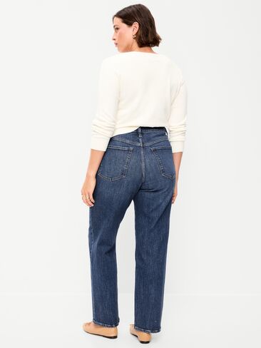 بنطال جينز فضفاض عالي الخصر من Old Navy - إيما لو in Kuwait