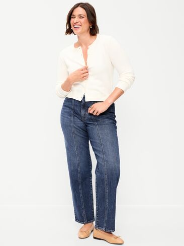 بنطال جينز فضفاض عالي الخصر من Old Navy - إيما لو in Kuwait