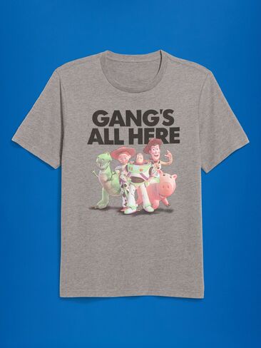 Old Navy Old Navy x Pixar Toy Story Graphic T-Shirt for Adults - Gray in Kuwait