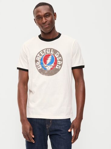 تي شيرت Old Navy Grateful Dead™ Ringer - ملح البحر in Kuwait
