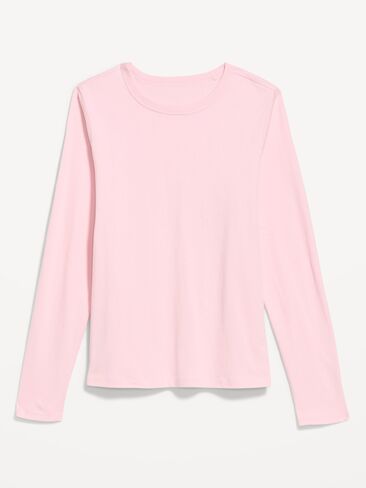 تي شيرت Old Navy EveryWear بأكمام طويلة - أحمر الخدود عليك in Kuwait