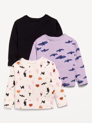 Old Navy Long-Sleeve T-Shirt 3-Pack for Toddler Girls - Halloween Party in Kuwait
