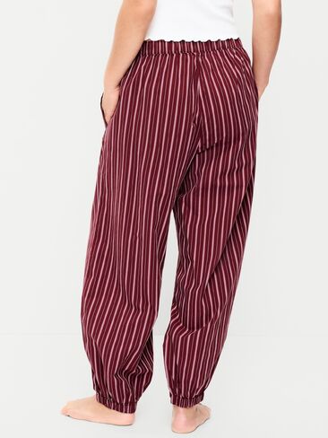 بنطال بالون من قماش البوبلين ذو اللون الداكن من Old Navy - شريط عنابي in Kuwait