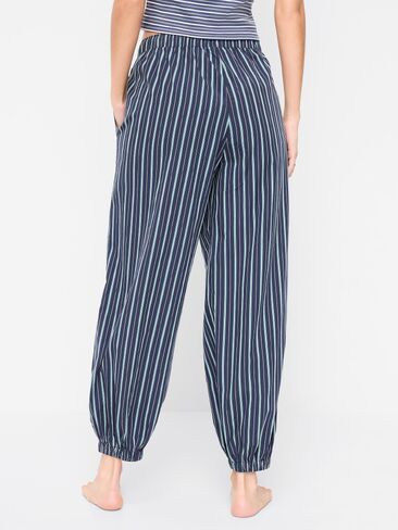 بنطلون بالون من البوبلين ذو اللون الداكن من Old Navy - شريط كحلي in Kuwait