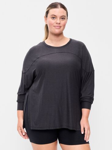Old Navy CloudMotion Long-Sleeve Tunic - Black Jack in Kuwait