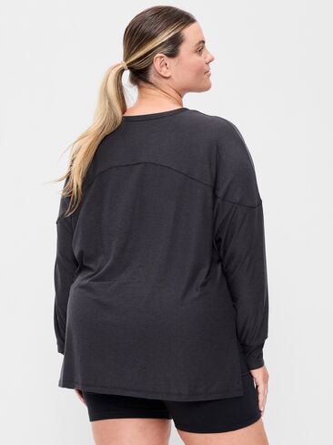 Old Navy CloudMotion Long-Sleeve Tunic - Black Jack in Kuwait