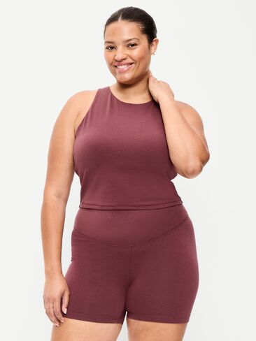 حمالة صدر رياضية Old Navy خفيفة الوزن ذات دعم PowerChill برقبة عالية - تذوق النبيذ in Kuwait