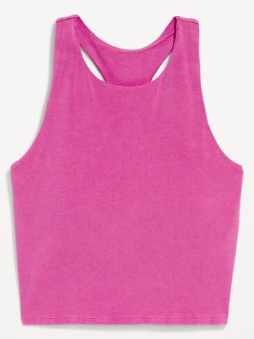 Old Navy Light Support PowerChill High-Neck Racerback Sports Bra - Dragonfruit in Kuwait
