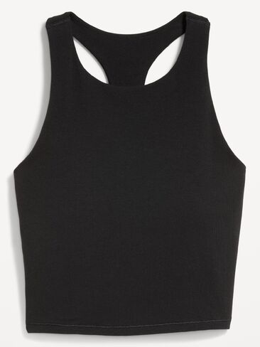 حمالة صدر رياضية Old Navy Light Support PowerChill برقبة عالية Racerback - بلاك جاك in Kuwait