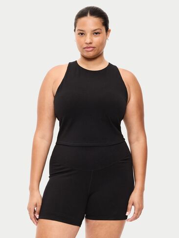 حمالة صدر رياضية Old Navy Light Support PowerChill برقبة عالية Racerback - بلاك جاك in Kuwait