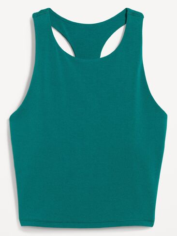 Old Navy Light Support PowerChill High-Neck Racerback Sports Bra - Deep Lagoon in Kuwait
