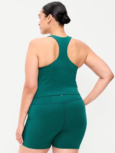 Old Navy Light Support PowerChill High-Neck Racerback Sports Bra - Deep Lagoon in Kuwait