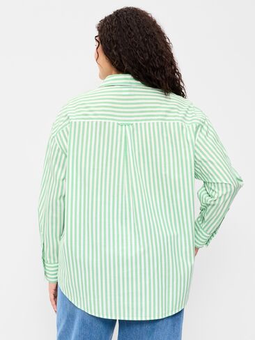قميص Boyfriend ذو أزرار كبيرة الحجم من Old Navy - شريط أخضر in Kuwait