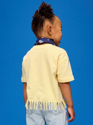 Old Navy Old Navy x Pixar Toy Story Graphic Fringed-Hem T-Shirt for Toddler Girls - Butter Yellow in Kuwait