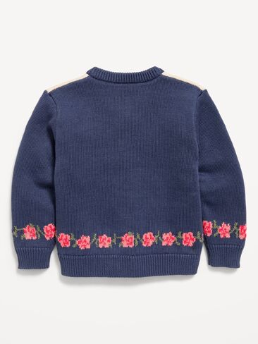 Old Navy Western Cardigan Sweater for Toddler Girls - Horseshoe Flowers in Kuwait