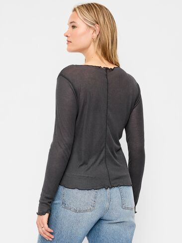 Old Navy Lettuce-Edge Tissue T-Shirt - Panther in Kuwait