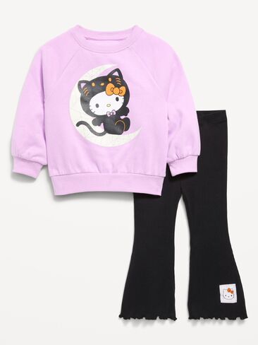 Old Navy Hello Kitty® Sweatshirt and Flared Leggings Set for Toddler Girls - Hello Kitty in Kuwait