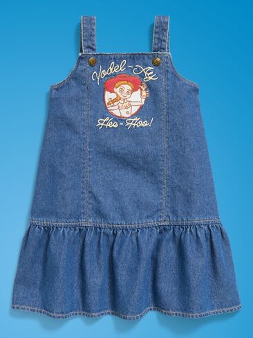 فستان Old Navy Old Navy x Pixar Toy Story Western Denim للفتيات الصغيرات - لون داكن in Kuwait