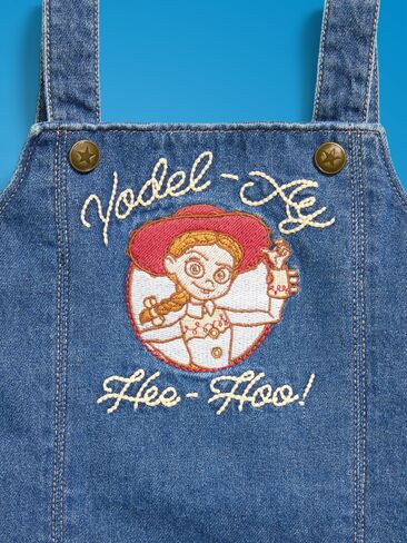 فستان Old Navy Old Navy x Pixar Toy Story Western Denim للفتيات الصغيرات - لون داكن in Kuwait