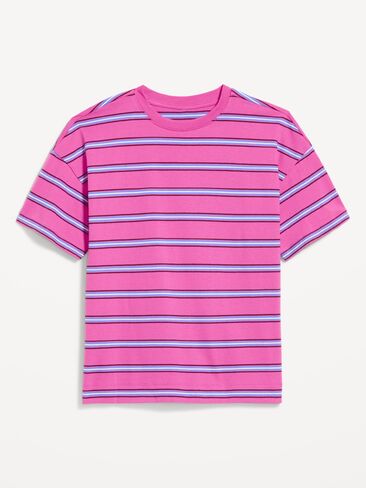 تي شيرت Old Navy Vintage برقبة دائرية - شريط وردي in Kuwait