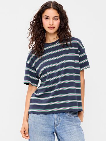 تي شيرت Old Navy Vintage برقبة دائرية - شريط بحري in Kuwait