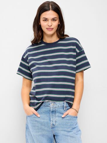 تي شيرت Old Navy Vintage برقبة دائرية - شريط بحري in Kuwait