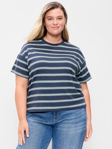 تي شيرت Old Navy Vintage برقبة دائرية - شريط بحري in Kuwait