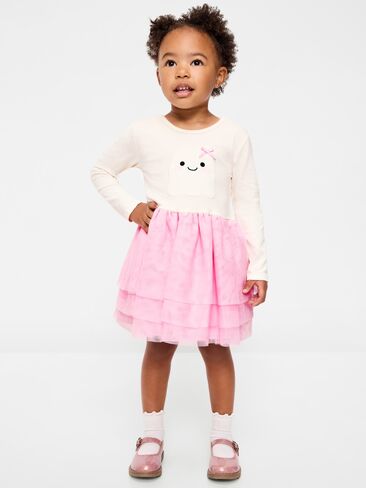 Old Navy Long-Sleeve Graphic Tutu Dress for Toddler Girls - Ghost in Kuwait