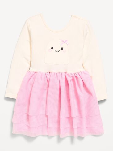 Old Navy Long-Sleeve Graphic Tutu Dress for Toddler Girls - Ghost in Kuwait